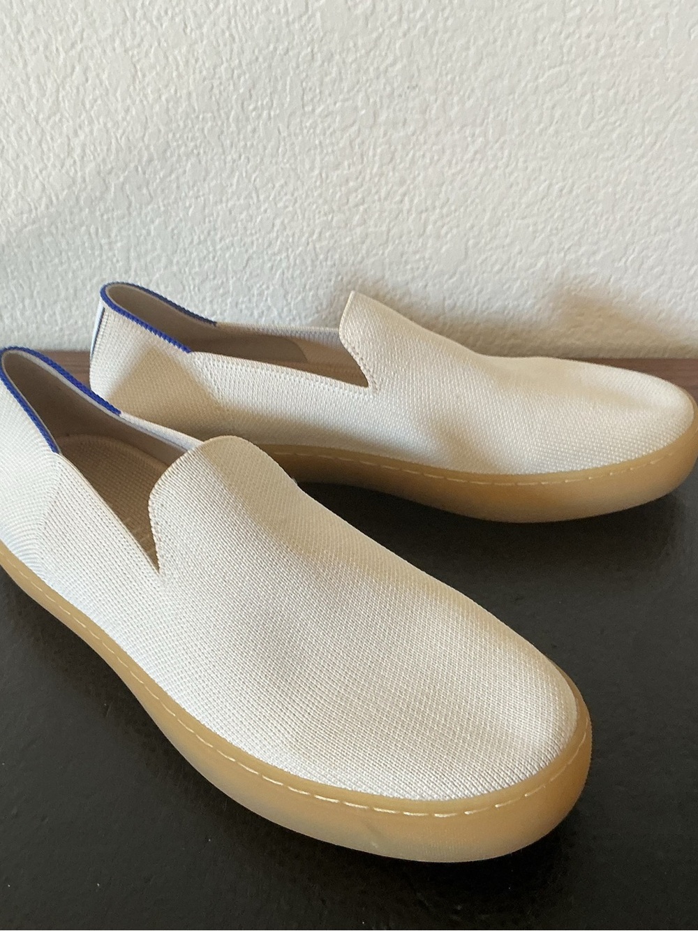 Rothy's Women Original Vanilla Bean Cool Comfort Slip On Sneaker Loafer Size 9.